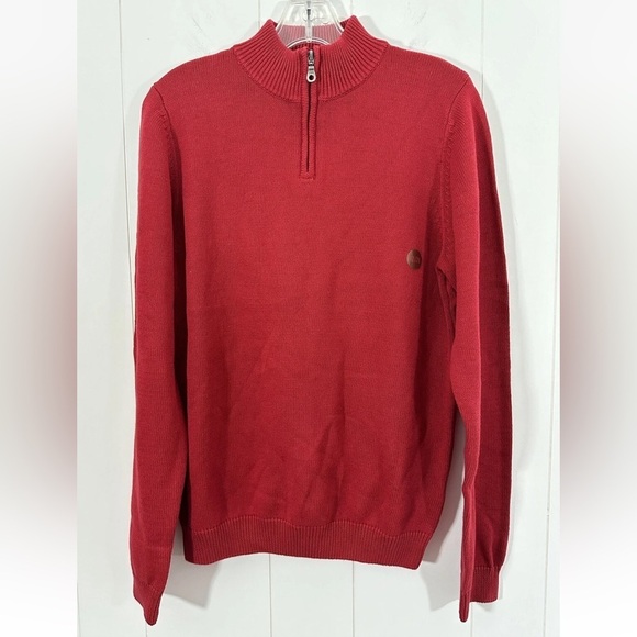 Class Club Other - NWT Class Club Sweater Boys Youth Size 18/20 Red 1/4 Zip Pullover Mock Neck